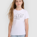 4F Meiteņu t-krekls oversize ar apdruku