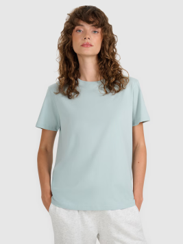 4F Sieviešu t-krekls regular gluds