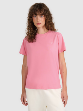 4F Sieviešu t-krekls regular gluds