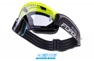 FORCE GRIME downhill bl-fluo, clear lens