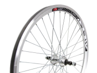 Aizmugurējais rats FREEWHEEL 26" SILVER DOUBLE WALL RIM