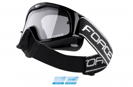 FORCE downhill black, transparent lens