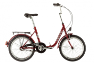  Velosipēds Kenzel Camping (20"/3 ātr.) sarkans