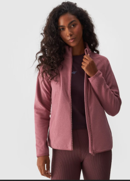 Sieviešu flīsa jaka ar stāvapkakli - 2 krāsas