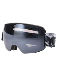 Men's mirror-coated ski goggles - black