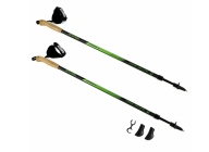 Nordic Walking poles black green Spokey RUBBLE