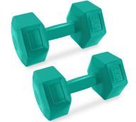Sešu stūru hanteles komplekts 2x5 kg Spokey MONSTER
