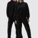 Sporta bikses oversize unisex - melnas