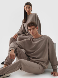 Sporta bikses oversize unisex - brūnas