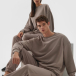 Sporta bikses oversize unisex - brūnas