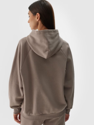 Sporta džemperis hūdijs unisex - brūns
