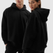 Sporta džemperis hūdijs unisex - melns