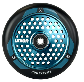 Union Honeycomb Pro Scooter Wheel 110mm Black/Polished Teal