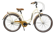 Velosipēds AZIMUT Vintage 26" 3-speed 2025 cream-brown shiny