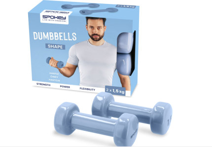 Vinila hanteles komplekts Spokey SHAPE 2x 1,5 kg
