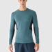 Vīriešu ātri žūstošs skriešanas longsleeve - zaļš