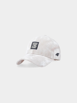 Zēnu cepure ar nagu strapback - smilškrāsas allover