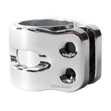 Blunt 2 Bolts Twin Slit Clamp Chrome